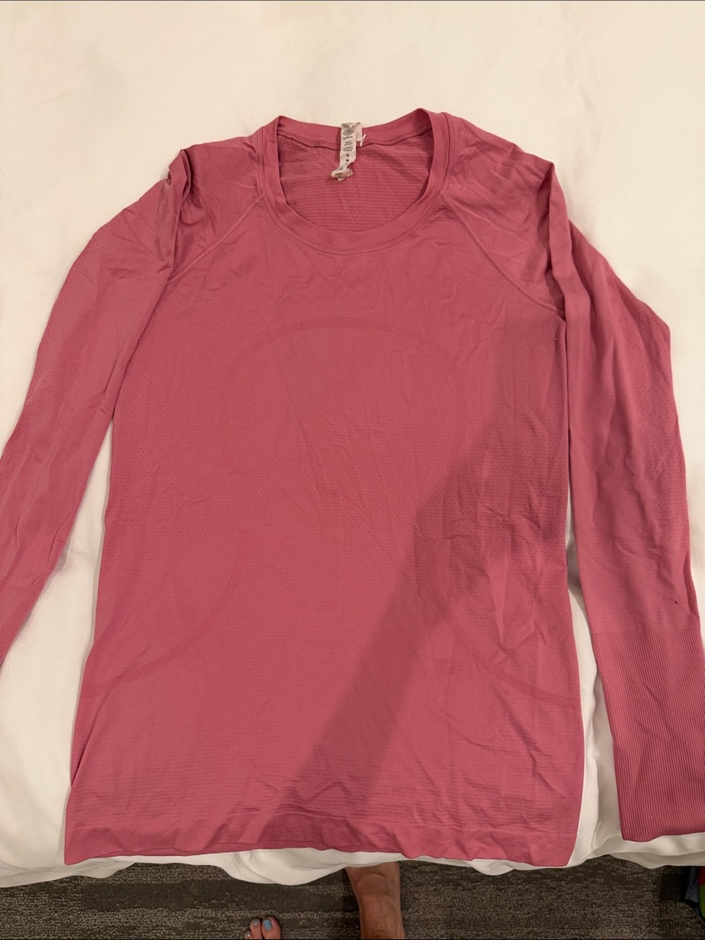 lululemon athletica Rose Pink Long-Sleeve Performance Tee